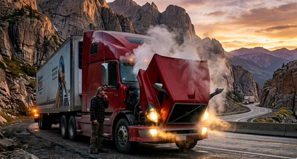 sobrecalentamiento de camion