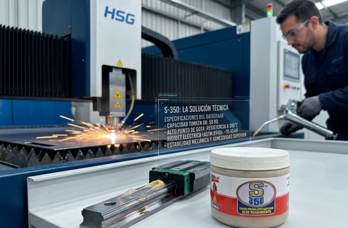 lubricación de maquina HSG
